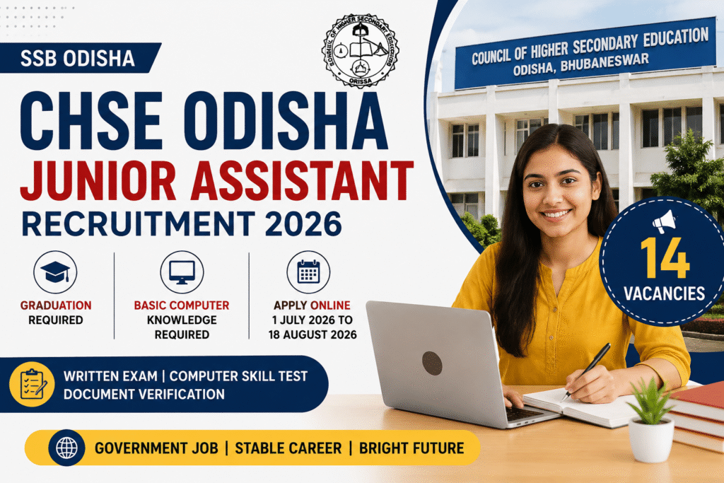 ssb odisha junior asistant