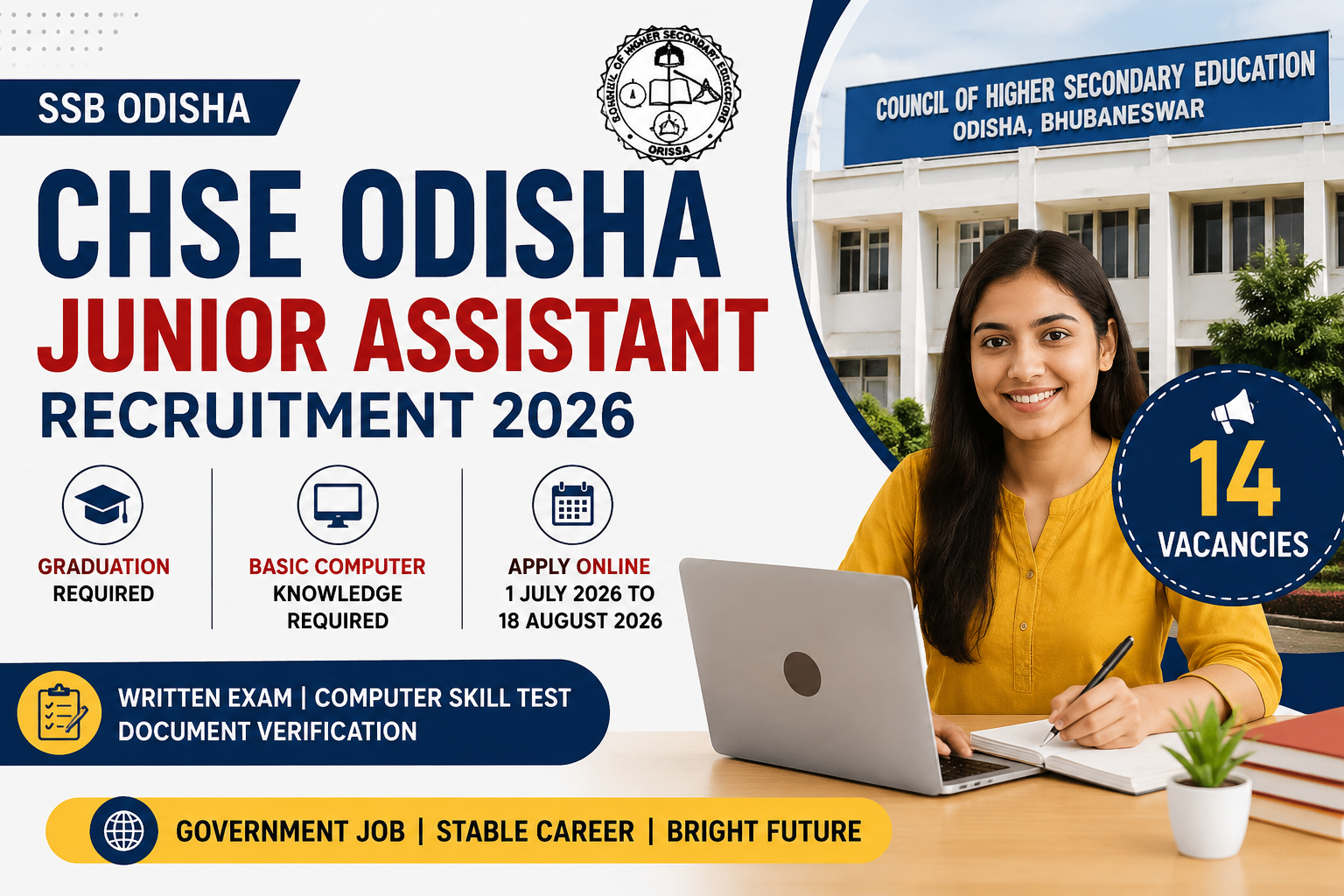 ssb odisha junior asistant